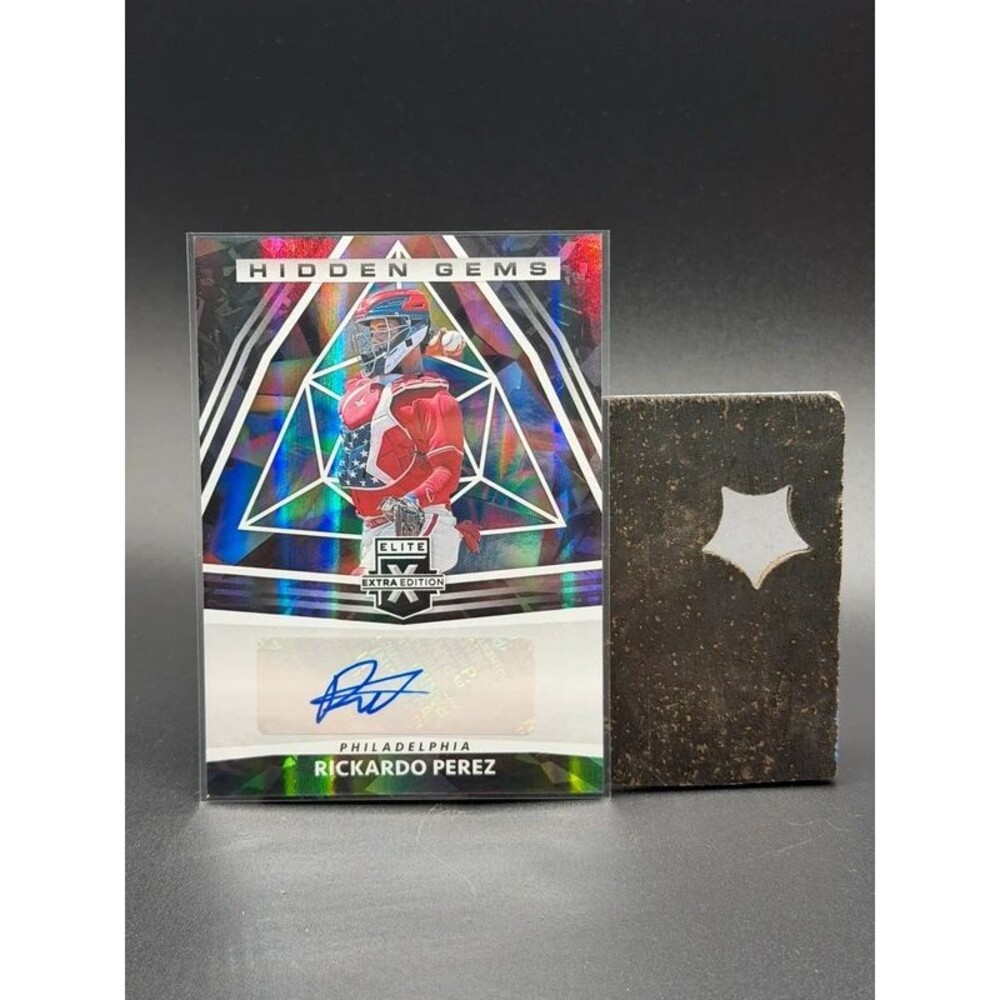 2022 Panini Elite Extra Edition Rickardo Perez Hidden Gems Sticker Auto #HG-RP P